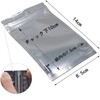 100 Pcs Aluminum Bags Small Zipper Plastic Bags Transparent Aluminum
