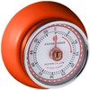 Zassenhaus Magnetic Retro Kitchen Timer, Classic Mechanical Cooking Timer (Orange),