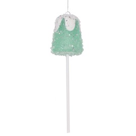 Vickerman 10" Green Gumdrop Lollipop Ornament, 3 per Bag.