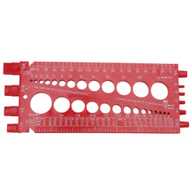 Nut Bolt Thread Gauge ABS Highly Accurate Portable Bolt Nut Identifier Gauge for Repairing