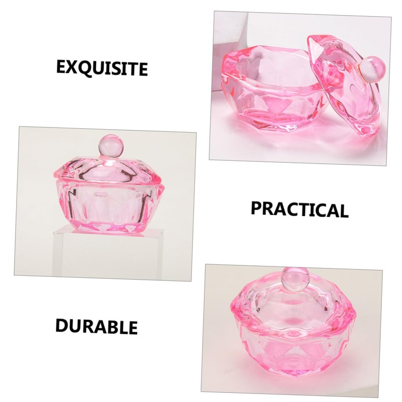 FRCOLOR Nail Art Tools 2pcs Crystal Dappen Dish Acrylic Powder
