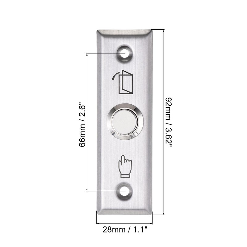 uxcell Push Button Release Switch Door Access Control System Stainless