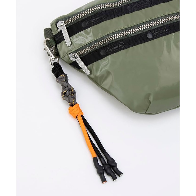 LeSportsac 1615 Shoulder Bag DX Belt Bag W/CHRM, Khaki Shine