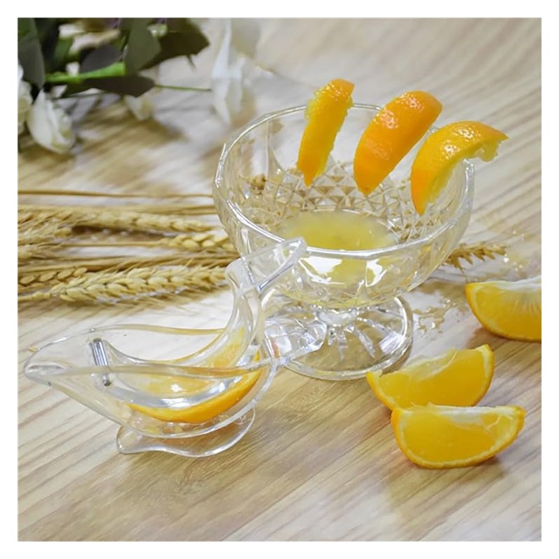 Lemon Squeezer Hand Press Portable Manual Lemon Clip Juicer Plastic