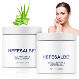 KIKVTER Hefesalbe, 2PCS Yeast Ointment, Hefe Körperpeeling, Reibeisenhaut Creme, Hefesalbe für Reibeisenhaut und Trockener Haut, Hautreparatur-Hefecreme für Alle Hauttypen Geeignet Frauen und Männer