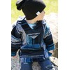 Sudadera con capucha mexicana para niños y niñas, Turquesa/Azul Marino,