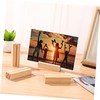 Toyvian 12pcs Wood Place Card Holder: Table Number Holder Stands,