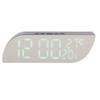 Digital Alarm Clock Multifunction Innovative Silent Temperature Humidity LED Mirror