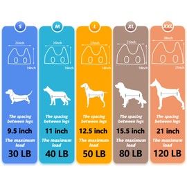 ATESON Dog Grooming Hammock - Upgrade Pet Grooming Harness for Nail Trimming (L 50lb), Dog Sling for Nail Clipping, Dog Hanging Holder Hanger for Cutting Nail with Nail Clippers