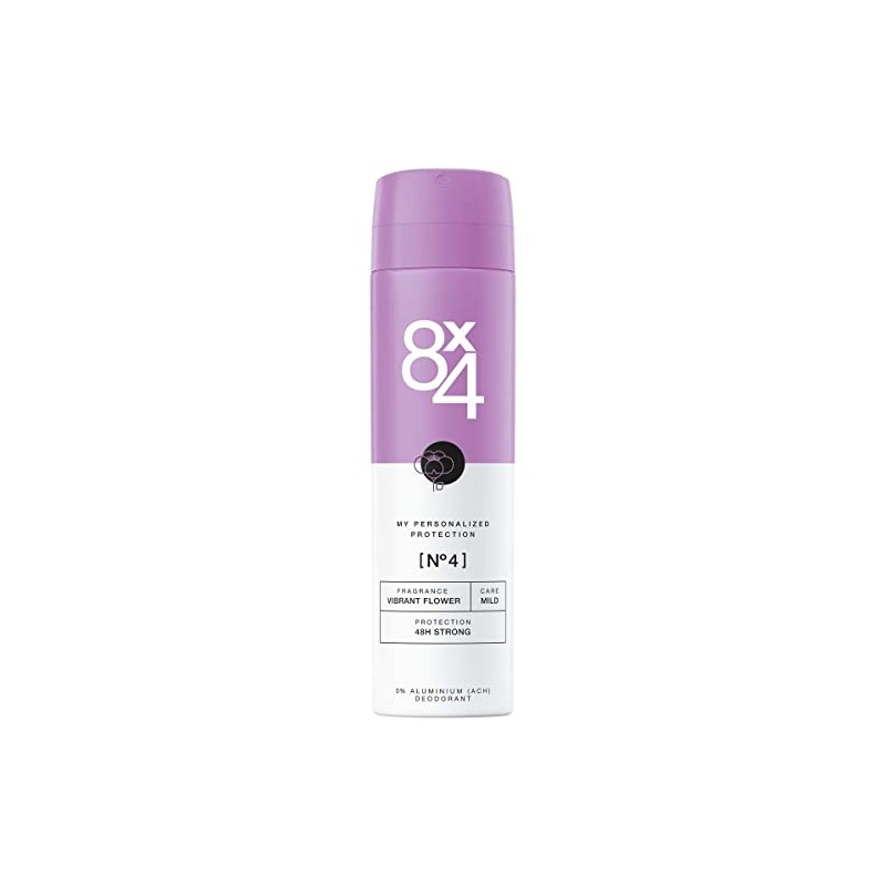 8X4 Deo Spray N? Vibrant Flower (150 ml), Damen Deodorant