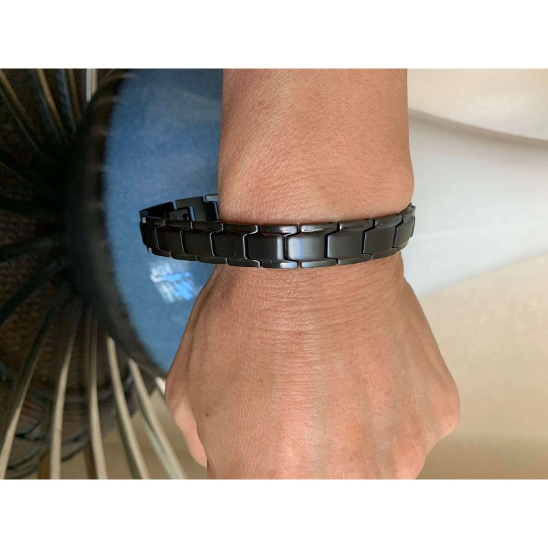 Unbranded Black Magnetic Bracelet Therapy Arthritis Pain Energy Balance Calm