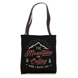 The mountain call retro vintage saying Tote Bag