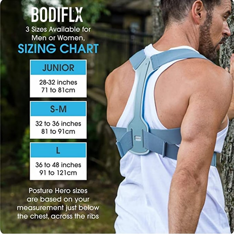 BODIFLX Posture Hero, Posture Corrector for Women & Men, Adjustable