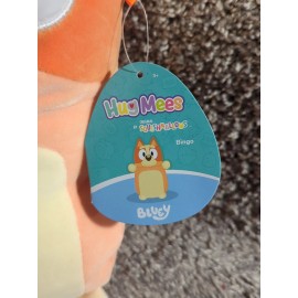 Kelly Toys/Squishmallow Squishmallows Hug Mees Bluey "BINGO” 10" Soft Toy Plush Pinkish Orange NWT