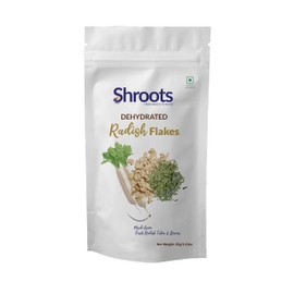 SHROOTS Dehydrated Radish Flakes – Air Dried Dehydrated Vegetable, Gluten Free, Pure Veg, No Added Salt, Easy Cooking for Soup, Salad & Everyday Meals – Camping & Emergency Food (35g / 1.23 oz, Pack of 1)