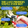 Haus & Garten ClassicPRO 8.5" Professional Premium Titanium Bypass Pruning