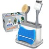 MR.SIGA Sink Caddy, Kitchen Sink Organizer Sponge Brush Holder with