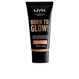 NYX PROFESSIONAL MAKEUP Born To Glow Naturally Radiant Foundation, Medium Coverage - Soft Beige