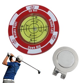 UrbanPulse Golf Marker Leveler Magnetic Golf Equipment Golf Marker Ball Marker Level Small Round Mini Graduated Analog Incline Measuring Golf Putting Practice Putter High Precision Multi-Function