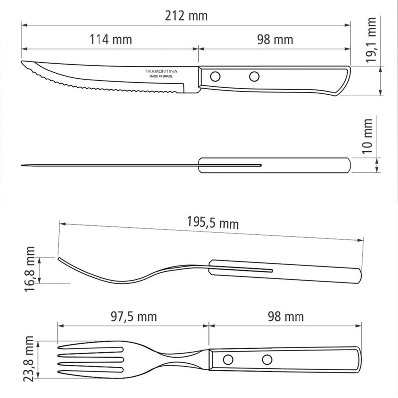 Tramontina Churrasco 21199-703 flatware set
