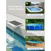 MOFOYEAH Solar Pool Lights, Solar Powered Submersible LED Lights with
