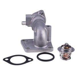 JZGRDN Water Flange 6646743 15521-72703 & Thermostat 3918235 with Gaskets 16221-73270 Compatible with Bobcat 643 645 743 751 753 763 773 7753 1600 Kubota L235 L275 L3750 L4150 L4150DT L4150DT-N