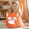 Glow Guards 12-Inch Red Fox Plush Pillow Cute Fox Stuffed