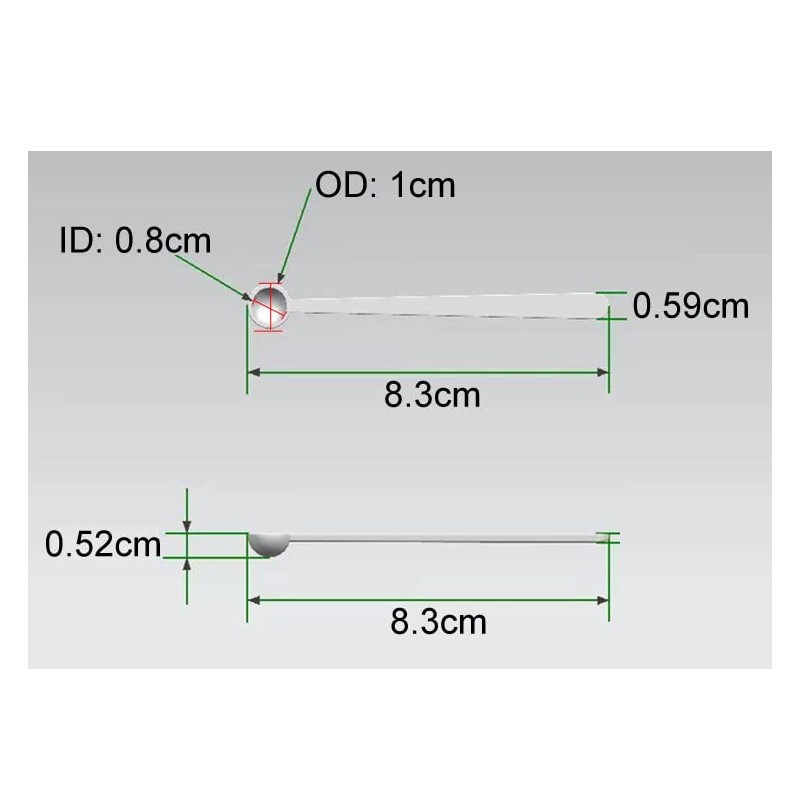 30 Pieces 150 Milligram Mini Measuring Spoons Micro 1/32 Teaspoon