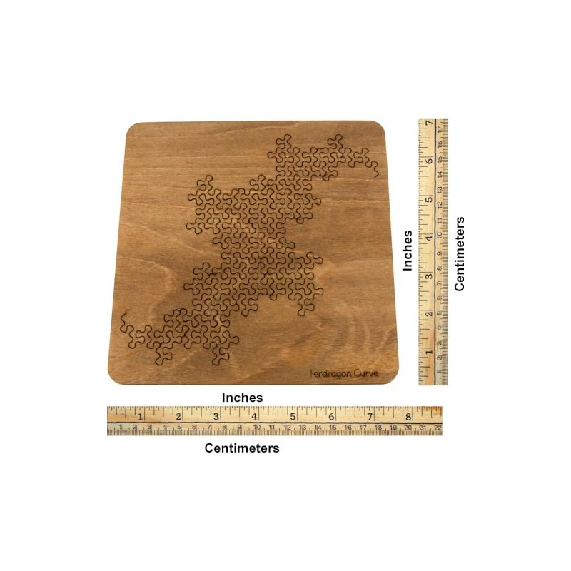 Martin Raynsford Wooden Fractal Tray Puzzle - Terdragon Curve