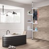 VPABES 7-Tier Shower Caddy Corner for Bathroom,Adjustable Shelves with Tension