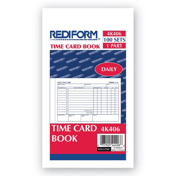 RED4K406 - Employee Time Card