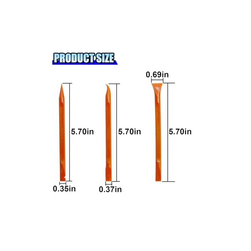 3PCS Plastic Scraper Tool - Multi-Purpose Non-Scratch Scrapers Cleaning Tool