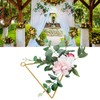 Artificial Flower Wreath Bridesmaid HandHeld Garland Wall Interior Ceiling Decoration(SPH-5636