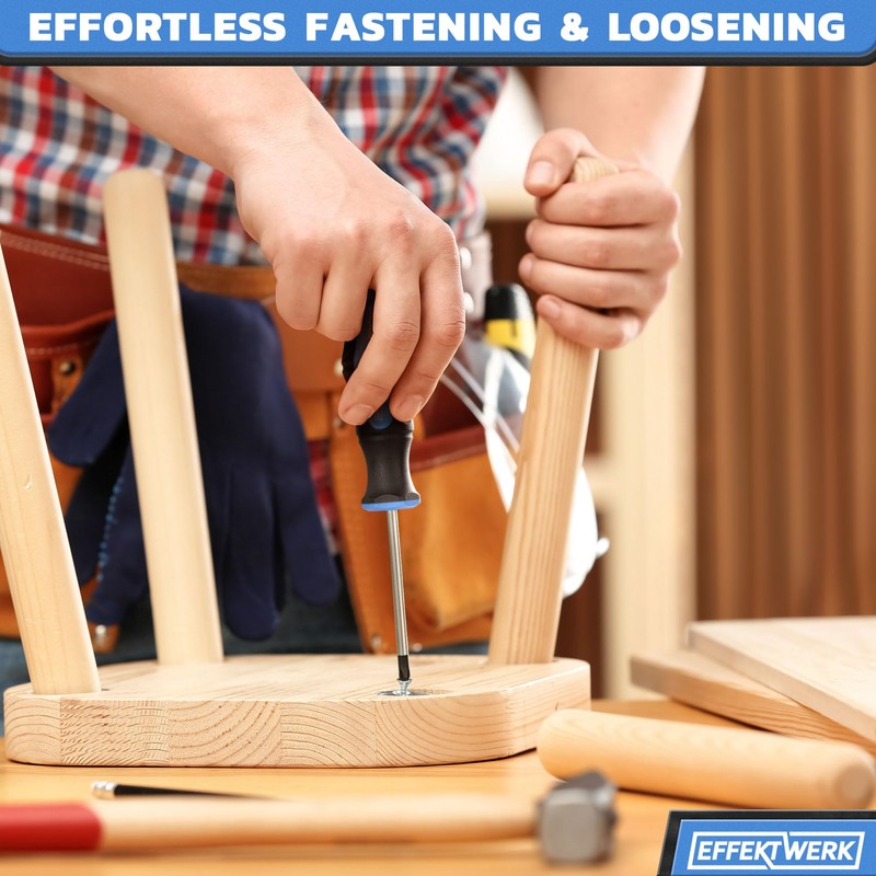 EffektWerk - 6-pc Screwdriver Set - 4 Flat Head &