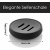 Soap Dish Black Round
