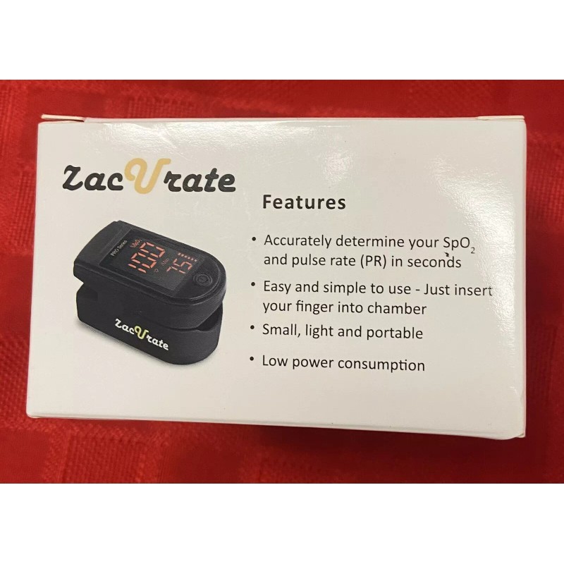Zacurate Finger Pulse Oximeter ZacUrate 500DL Blood Oxygen Monitor Batteries