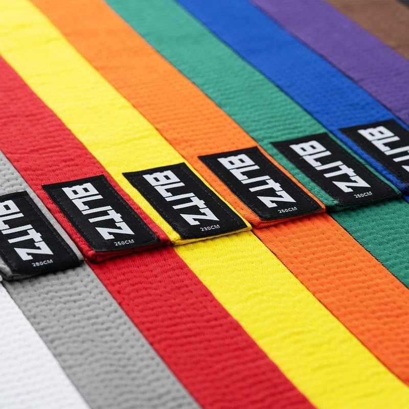 Blitz Plain Coloured Belt - Yellow - 200cm