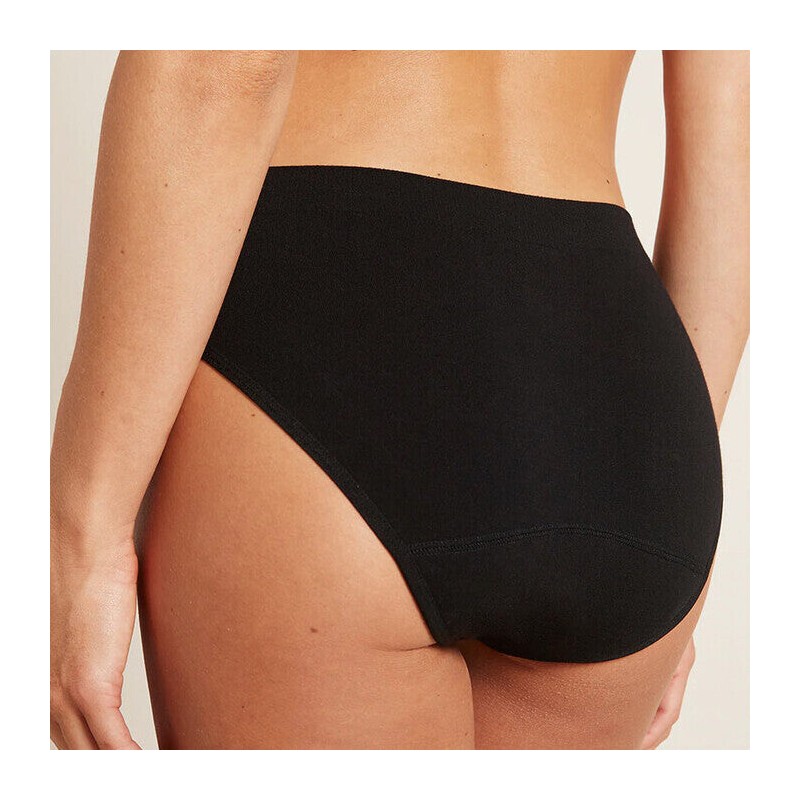 Boody Period Classic Bikini - Light-Moderate, Black / M