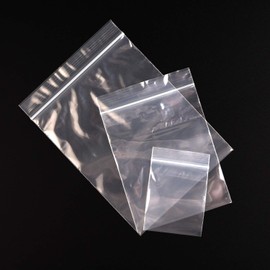 TUPARKA Ziplock Bags, 3 Sizes, 300 Pieces Small Clear Plastic Ziplock Bags for Kitchen, Craft, Jewelry Storage