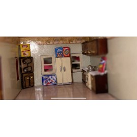 Unbranded 1/144th Scale Dollhouse Miniature Minute Maid Orange Soda Large Box