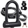 Febabilo Bike Locks Heavy Duty Anti Theft with 6ft Cable,18mm