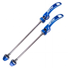 Mimoke Quick Release, Bicycle Quick Release Front Wheel and Rear Hub Aluminium Alloy for Road Bike and Mountain Bike MTB (Blue)