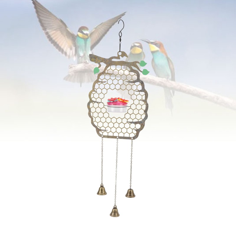 Hummingbird Feeders Innovative Hanging Beehive Wind Chimes Hummingbird Feeder for
