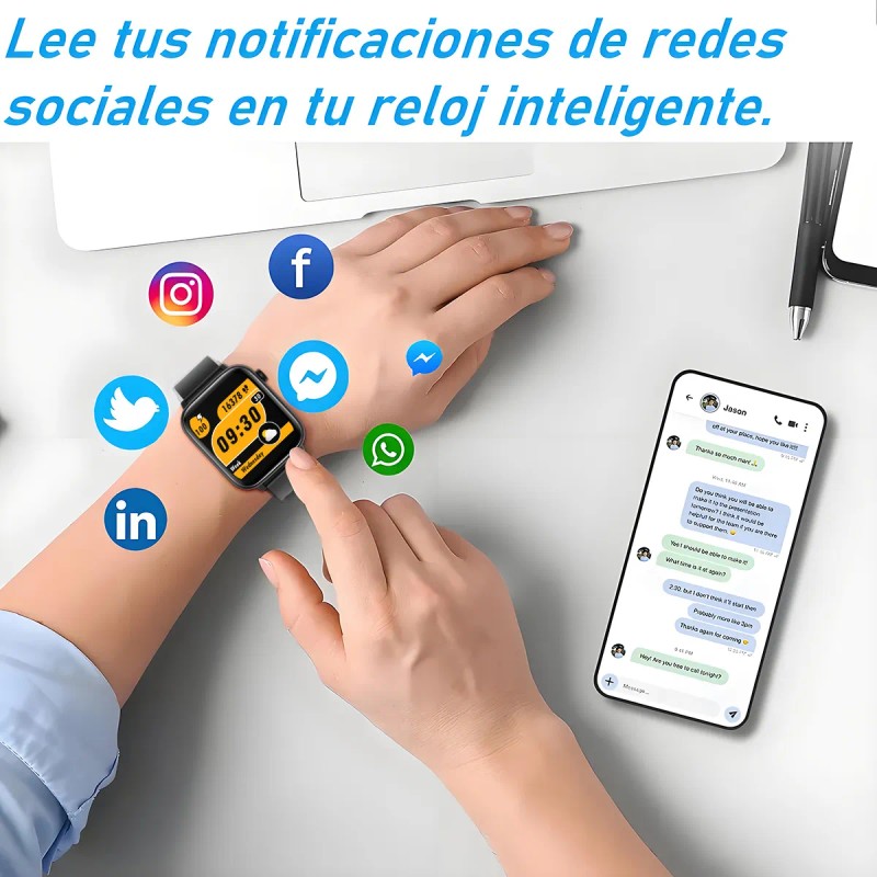 Smartwatch Para Mujer Hombre Reloj Inteligente X12 1.83 Bt