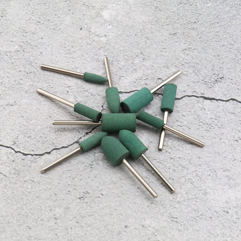 EMSea 30pcs Rubber Polishing Bits Cone Cylinder Shape Polishing Burrs