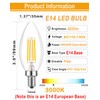 Lamsky E14 LED Bulb Dimmable,110V 400LM 40W Equivalent Warm White