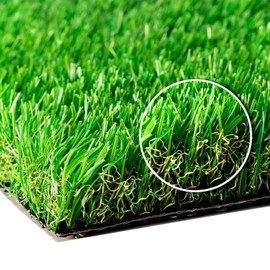SunVilla Grass 2'X25' Artificial Grass Realistic 【Custom Size】 Grass Height 1 3/8" Indoor/Outdoor' Artificial Grass/Turf Many Sizes 2FTX25FT (50 Square FT)