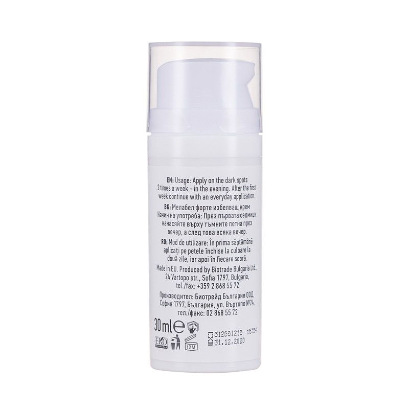Melabel Forte Aufhellende Gesichtscreme 30 ml mit Koji- und Phytinsäure