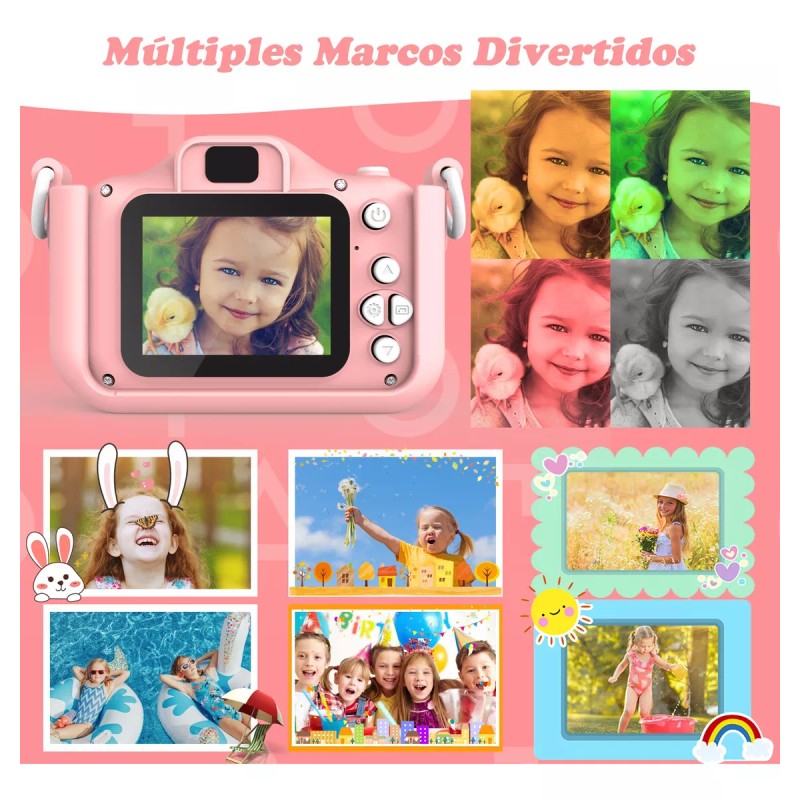 Lostrain Camara Digital Para Niña Mini Cámara Fotografica De Juguete