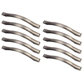 GedoTec Dublin Furniture Handle Antique Arch Handle Metal Country House Handle for Kitchen Shop & Drawers – Dublin | Handle Height 25 mm | Cabinet Handle BA 128 mm | Pack of 10 - Door Handle Cabinet